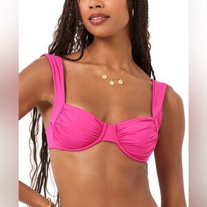 L*Space Camelia Bikini. Top size medium. Bottom size small. NEVER WORN.